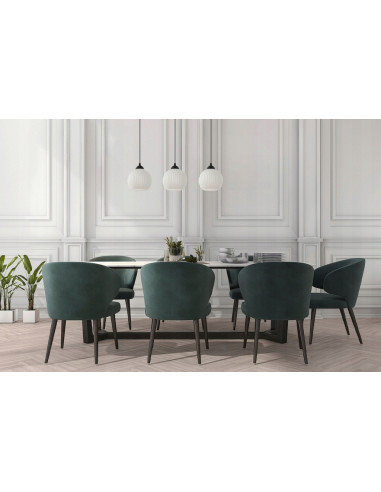 Nowoczesna lampa wisząca RIFFLE z trzema źródłami światła, minimalistyczny design w bieli i czerni do jadalni i salonu.