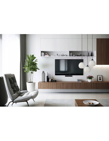 Lampa wisząca RIFFLE 3-punktowa z białymi kloszami - nowoczesne oświetlenie do kuchni i jadalni