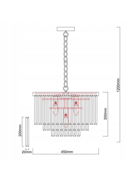 Żyrandol kryształowy Vetro w stylu glamour – elegancja do sypialni i nowoczesnych wnętrz, z regulacją wysokości.
