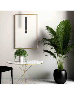 Lampka biurkowa JOKER - czarna tuba, minimalistyczna lampa z wymiennym gwintem GU10, idealna do biura i wnętrz. 2