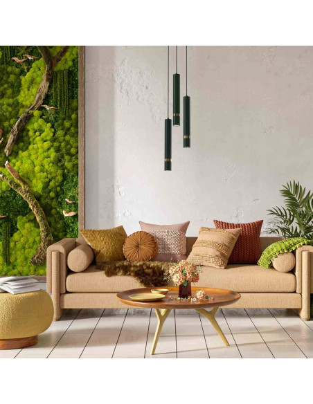 Lampa wisząca Joker w eleganckiej zieleni - nowoczesny akcent do biura i jadalni z kolekcji Milagro.