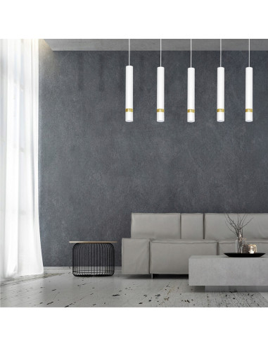 Lampa sufitowa JOKER – nowoczesne oświetlenie w stylu skandynawskim, 5 punktów świetlnych, regulowana wysokość