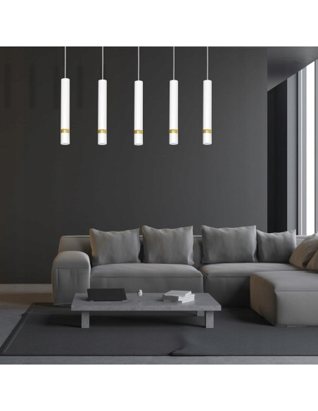 Lampa sufitowa JOKER – nowoczesne oświetlenie w stylu skandynawskim, 5 punktów świetlnych, regulowana wysokość