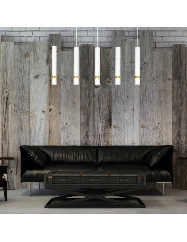 Lampa sufitowa JOKER – nowoczesne oświetlenie w stylu skandynawskim, 5 punktów świetlnych, regulowana wysokość