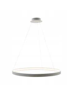 Stylowa Lampa Wisząca CIRCLE w Białej Metalowej Obudowie – Eleganckie Oświetlenie do Wnętrz Nowoczesnych