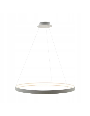 Stylowa Lampa Wisząca CIRCLE w Białej Metalowej Obudowie – Eleganckie Oświetlenie do Wnętrz Nowoczesnych