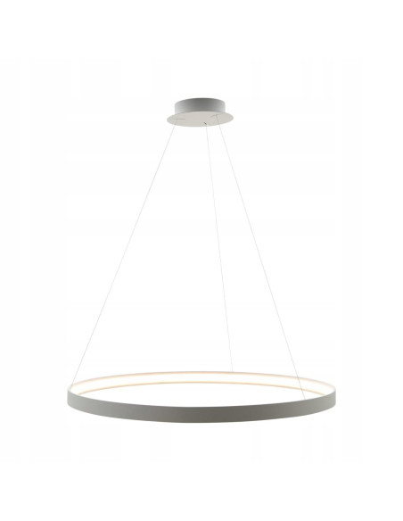 Stylowa Lampa Wisząca CIRCLE w Białej Metalowej Obudowie – Eleganckie Oświetlenie do Wnętrz Nowoczesnych