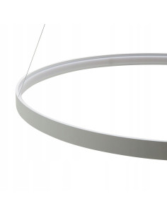 Stylowa Lampa Wisząca CIRCLE w Białej Metalowej Obudowie – Eleganckie Oświetlenie do Wnętrz Nowoczesnych 2