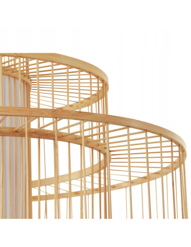 Lampa Rattanowa Stela z Mlecznym Kloszem - Elegancka Dekoracja w Stylu Boho i Skandynawskim do Wnętrz