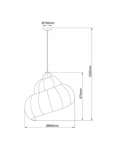 Lampa wisząca Shelia 60 cm z rattanu - skandynawski styl w jasnym drewnie do eleganckich wnętrz salonu i jadalni