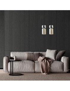 Lampa wisząca Nivio 2-punktowa w stylu nowoczesnym i industrialnym - eleganckie oświetlenie do jadalni i kuchni 2