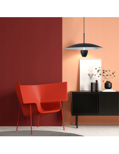 Lampa wisząca LED Ufo M czarna z regulacją wysokości i zmiennym światłem CCT do nowoczesnych wnętrz 2