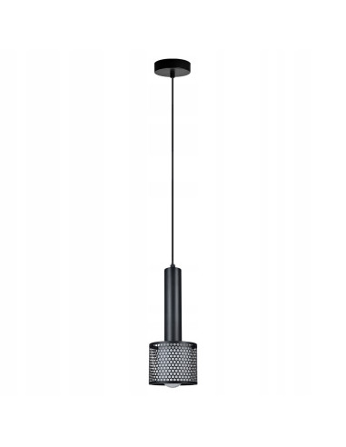 Nowoczesna lampa wisząca Amo w czarnym i złotym kolorze, minimalistyczny styl dla kuchni i jadalni.