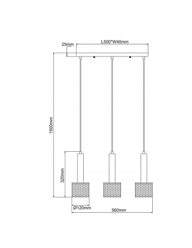 Lampa wisząca Amo 3 - nowoczesne oświetlenie industrialne w złocie do kuchni, jadalni i salonu