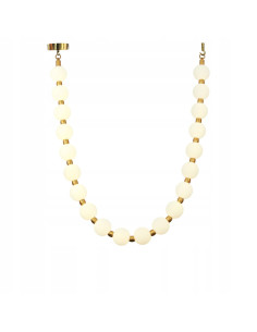 Elegancka Lampa LED Dorado 2m z Białymi Kloszami i Złotymi Akcentami, Regulowane Światło CCT