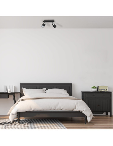 Lampa sufitowa JOKER z regulacją, metalowa w kolorze czarnym i szarym, idealna do salonu i sypialni