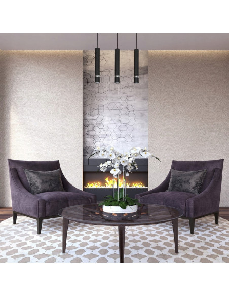 Nowoczesna lampa wisząca JOKER, czarna, minimalistyczny design, 3 źródła światła, idealna do salonu i kuchni, MiLAGRO