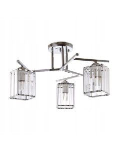 Lampa sufitowa Venti W-N 3278/3 Retro z 3 szklanymi kloszami - Eleganckie oświetlenie do sypialni i salonu