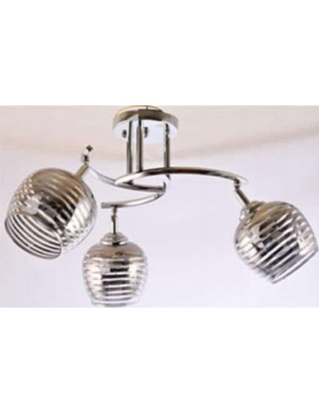 Lampa Wisząca Venti Trio - Nowoczesny Design z Srebrzystymi Kloszami do Kuchni i Salonu