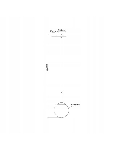 Lampa wisząca Dorado złota z mlecznym kloszem – eleganckie oświetlenie do salonu i jadalni od Light Prestige