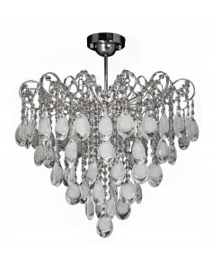 Lampa sufitowa Venti z diamentowymi kryształami - elegancja w klasycznym stylu do stylowych wnętrz.