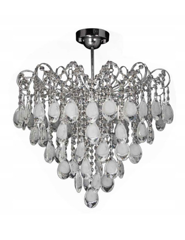 Lampa sufitowa Venti z diamentowymi kryształami - elegancja w klasycznym stylu do stylowych wnętrz.