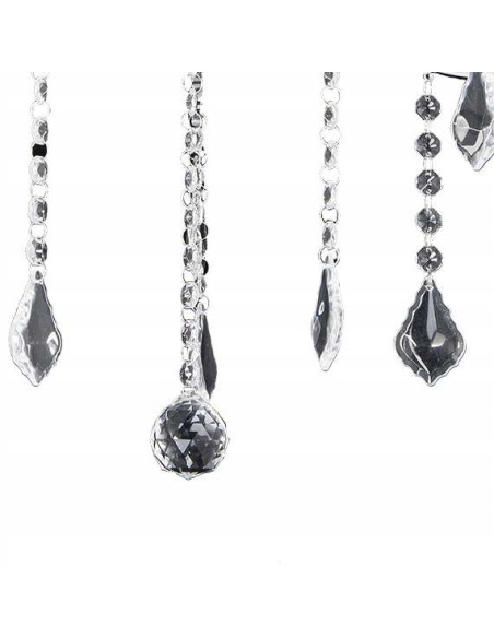 Lampa sufitowa Venti z diamentowymi kryształami - elegancja w klasycznym stylu do stylowych wnętrz.