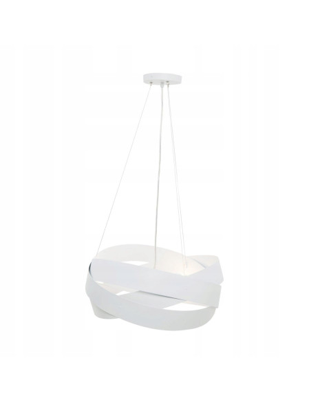 Lampa wisząca TORNADO E27, biała - nowoczesny trójpłomienny zwis sufitowy do biura i wnętrz domowych.