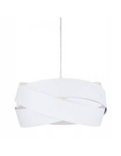 Lampa wisząca TORNADO E27 – Nowoczesny biały żyrandol o minimalistycznym designie do biura i jadalni, 100 cm. 2