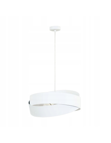 Lampa wisząca Zuma Line TORNADO E27 – nowoczesny, elegancki element oświetleniowy do salonu i biura w bieli.