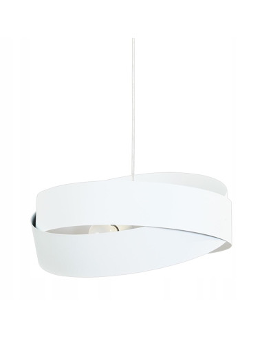 Lampa wisząca Zuma Line TORNADO E27 – nowoczesny, elegancki element oświetleniowy do salonu i biura w bieli.