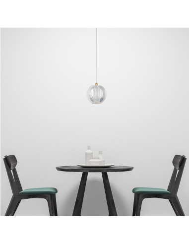 Lampa Wisząca Brillant 1 LED z Regulacją Barwy Światła - Złota Elegancja do Jadalni i Biura