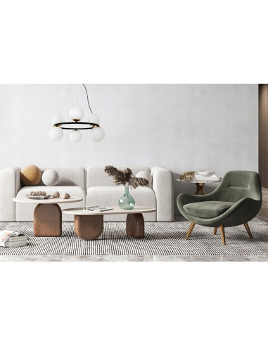 Lampa wisząca AURA 60W z regulacją, 6 kloszy, złote akcenty - eleganckie oświetlenie do kuchni i jadalni