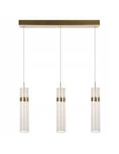 Lampa wisząca LED Ambiente LP-1510/3L GD w różowym złocie z regulowanym oświetleniem CCT, 3-punktowa