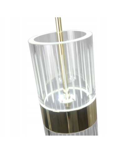 Lampa wisząca LED Ambiente LP-1510/3L GD w różowym złocie z regulowanym oświetleniem CCT, 3-punktowa