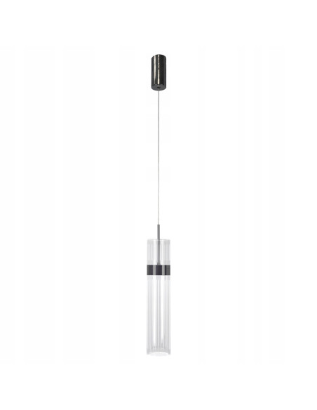 Lampa wisząca LED Ambiente, czarna z różowym złotem, regulowana barwa światła, nowoczesny design do wnętrz