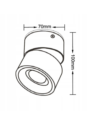 Nowoczesna lampa sufitowa Brema z ruchomym LED - eleganckie oświetlenie w białym i czarnym kolorze do każdego wnętrza