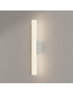 Nowoczesny Kinkiet Linea LED 61 cm Biały IP44 z Regulacją Barwy Światła do Łazienki i Kuchni - Metalowa Oprawa