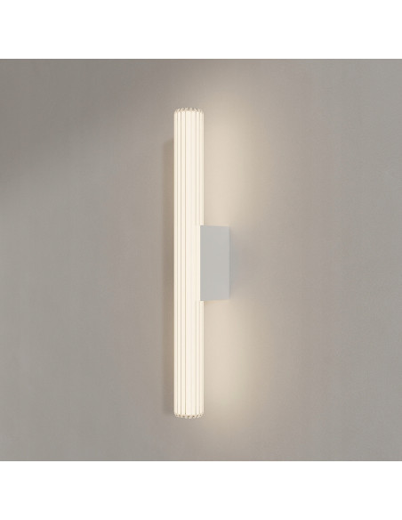 Nowoczesny Kinkiet Linea LED 61 cm Biały IP44 z Regulacją Barwy Światła do Łazienki i Kuchni - Metalowa Oprawa