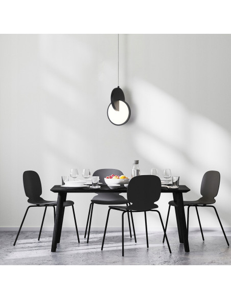 Lampa wisząca LED Circlo w chromie - nowoczesne oświetlenie z regulacją temperatury barwowej do wnętrz.