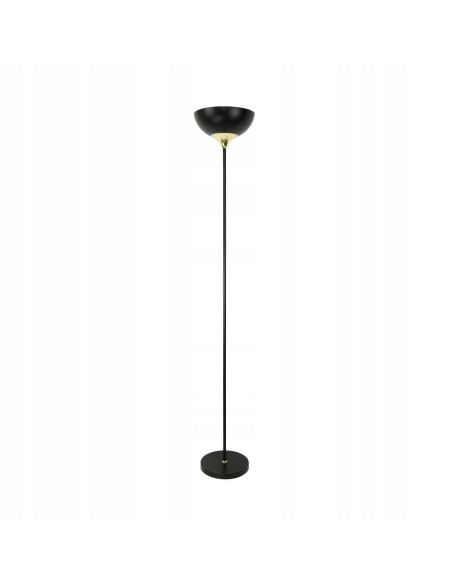 Nowoczesna lampa sufitowa SARDA w czarnym macie z złotymi akcentami - elegancja do jadalni i wnętrz modernistycznych