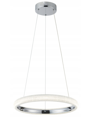 Lampa wisząca LED VIGO z kryształkami - nowoczesny i elegancki akcent do wnętrz, idealna do salonu i biura.