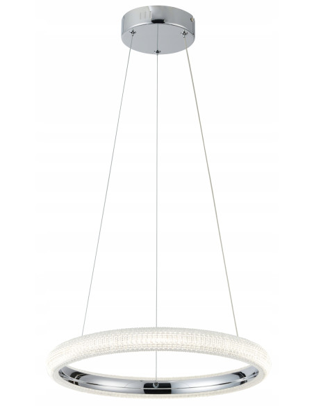 Lampa wisząca LED VIGO z kryształkami - nowoczesny i elegancki akcent do wnętrz, idealna do salonu i biura.