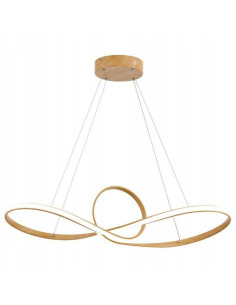 Lampa Wisząca LED ARLENA w Skandynawskim Stylu z Drewnianymi Akcentami - Nowoczesna i Elegancka Oświetlenie do Wnętrz