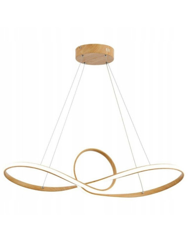 Lampa Wisząca LED ARLENA w Skandynawskim Stylu z Drewnianymi Akcentami - Nowoczesna i Elegancka Oświetlenie do Wnętrz