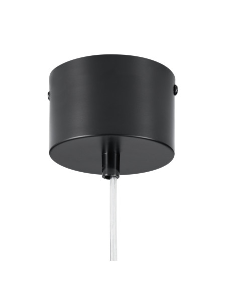 Lampa wisząca PIATTO - Nowoczesna elipsa w białym i czarnym, eleganckie oświetlenie do wnętrz.