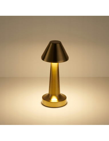 Lampa stołowa LED TAVOLO w stylu ART DECO z regulacją barwy światła - elegancki dodatek do nowoczesnych wnętrz.