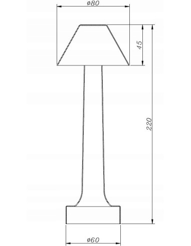 Lampa stołowa LED TAVOLO w stylu ART DECO z regulacją barwy światła - elegancki dodatek do nowoczesnych wnętrz.
