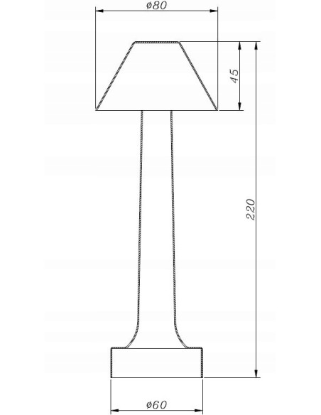 Lampa stołowa LED TAVOLO w stylu ART DECO z regulacją barwy światła - elegancki dodatek do nowoczesnych wnętrz.