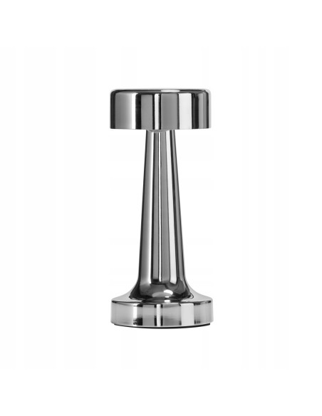 Lampa nocna TAVOLO ART DECO z metalowym wykończeniem, USB-C i regulacją barwy światła w stylu nowoczesnym.